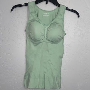 Women’s Cami Shaper Tank Top Mint Green Size Small